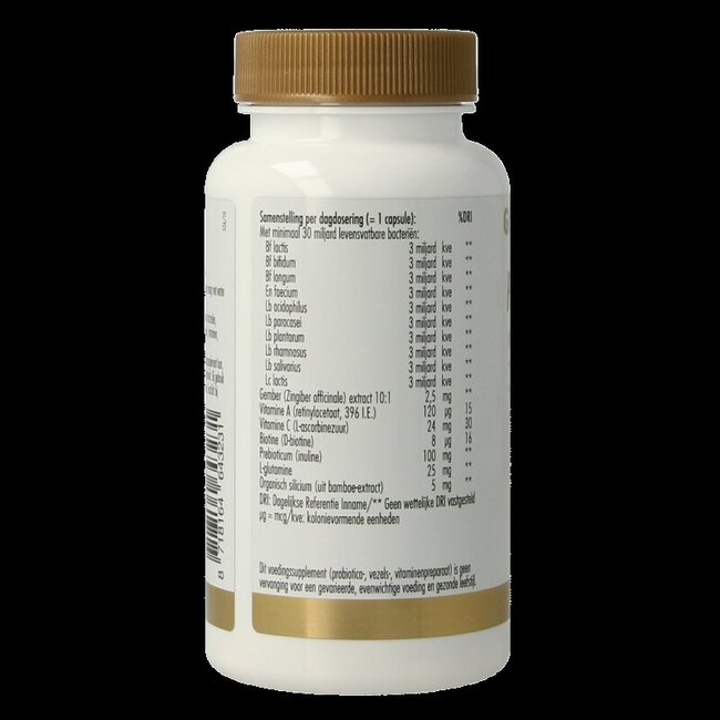 Golden Naturals Probiotiques 30 milliards 30 gélules végétales