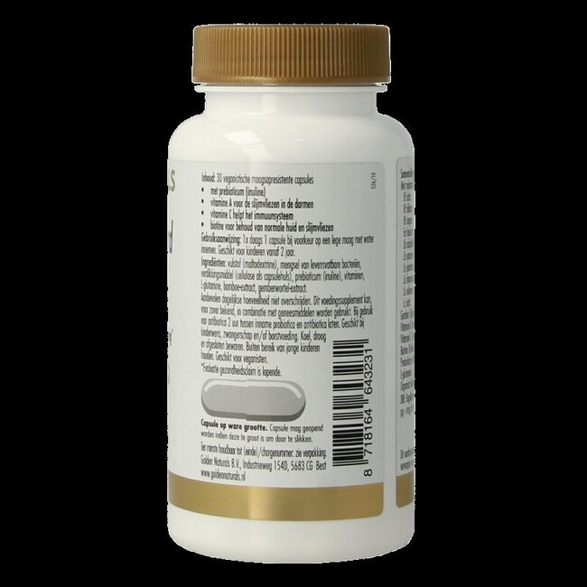 Golden Naturals Probiotiques 30 milliards 30 gélules végétales