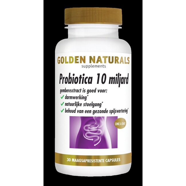 Golden Naturals Probiotica 10 miljard 30 Vegetarische capsules
