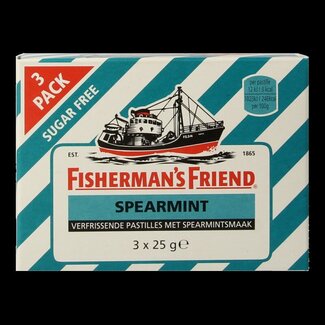 Fisherman's Friend Fisherman's Friend Menthe Verte sans sucre, lot de 3 x 25 grammes