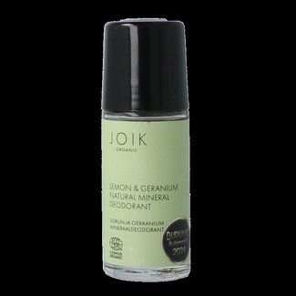 Joik Organics Joik Organics Lemon & geranium mineral deodorant vegan 50 Milliliter