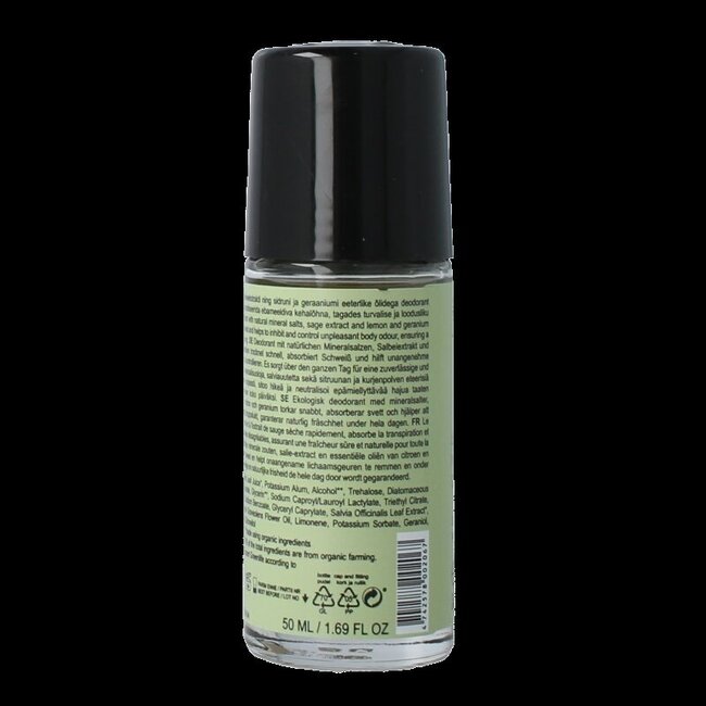 Joik Organics Lemon & geranium mineral deodorant vegan 50 Milliliter