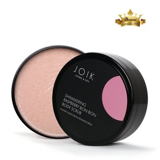 Joik Organics Joik Organics Bodyscrub shimmering raspberry bon bon 210 Gram