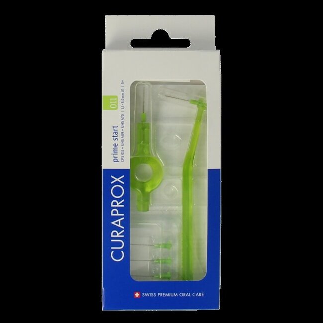 Curaprox Prime start rager 11 licht groen 5.0 mm 5 Stuks