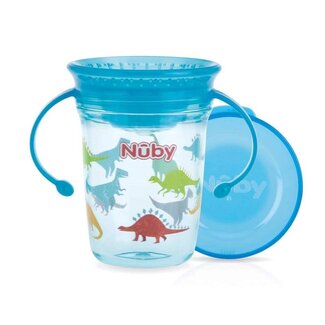 Nuby Wonder cup 240ml aqua 6+ maanden 1 Stuks