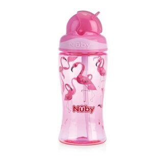 Nuby Flip it beker 360ml roze 1 Stuks