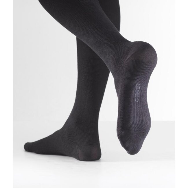 Venoflex fast cotton kniekous man grijs rib maat 2 1 Paar