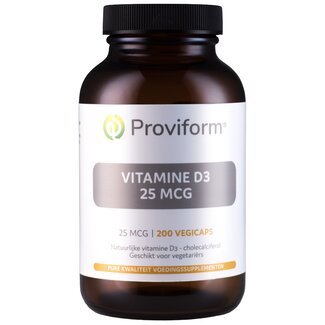 Proviform Proviform Vitamine D3 25mcg 200 Vegetarische capsules