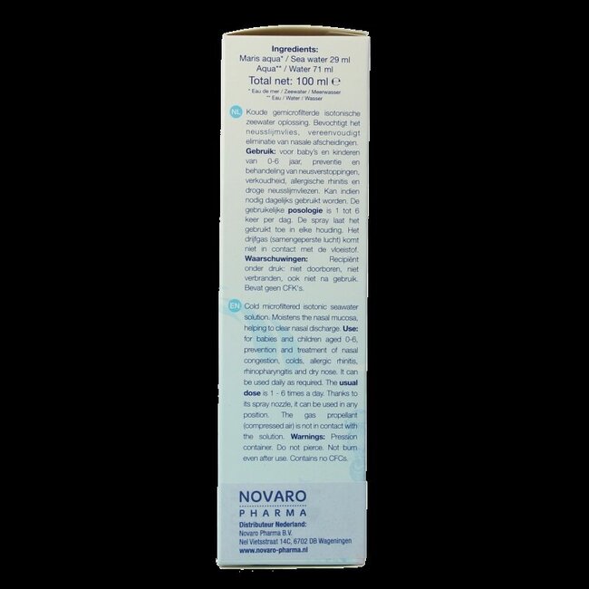 Quinton Nasal pediatric spray 0-6 jaar 100 Milliliter