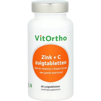 VitOrtho VitOrtho Zink + C zuigtabletten 60 Zuigtabletten