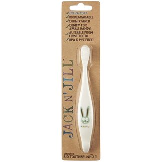 Jack N Jill Jack N Jill Bio toothbrush bunny extra soft 1 Stuks
