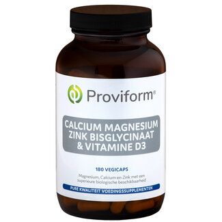 Proviform Proviform Calcium magnesium zink bisglycinaat & D3 180 Vegetarische capsules
