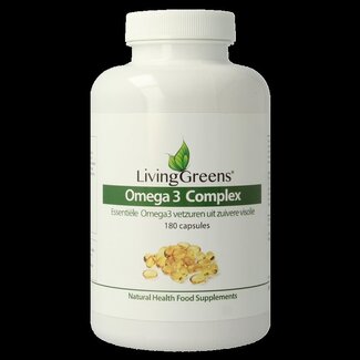 Livinggreens Livinggreens Complexe d'huile de poisson Oméga 3 180 capsules