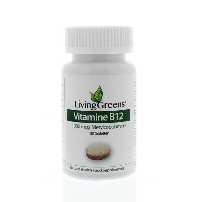 Livinggreens Vitamine B12 methylcobalamine 1000mcg 100 Tabletten