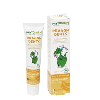 Phytonorm Phytonorm Dragondent kind tandpasta banaan 75 Milliliter