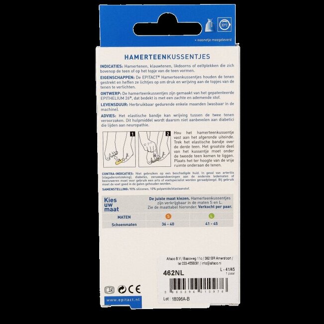 Epitact Orteils en marteau taille 41/45 2 pièces