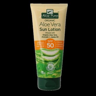 Optima Optima Aloe pura organic aloe vera zonnelotion SPF50 200 Milliliter