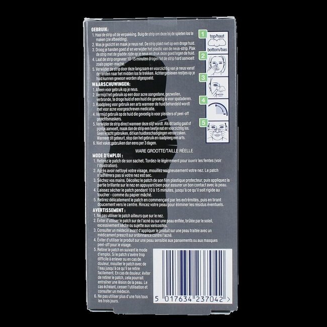 Bioré Patchs purifiants au charbon pour les pores 6 pièces