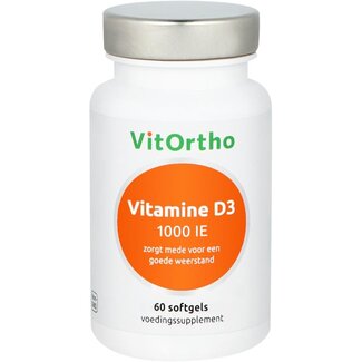 VitOrtho VitOrtho Vitamine D3 1000 UI 60 capsules molles
