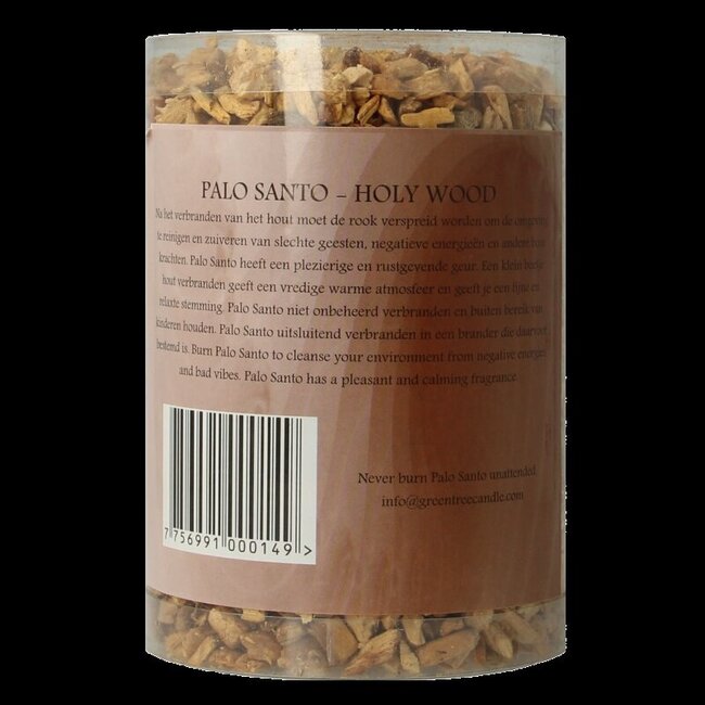 Green Tree Palo santa chips in koker 200 Gram