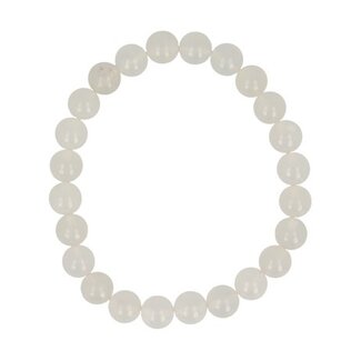 Ruben Robijn Kralenarmband jade wit 8mm 1 Stuks