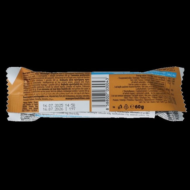 Max Sport Barre protéinée caramel 60 grammes
