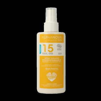 Alphanova Sun Alphanova Sun Sun bio spray SPF15 vegan 125 Milliliter