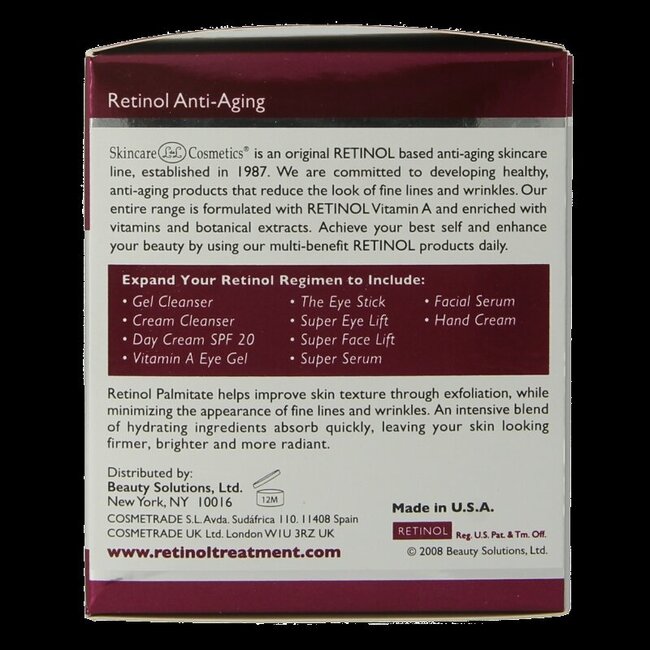 Crème de nuit au rétinol 50 g