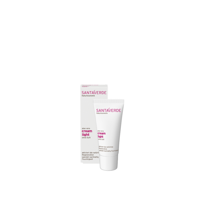 Santaverde Aloe vera cream light parfumvrij 30 Milliliter