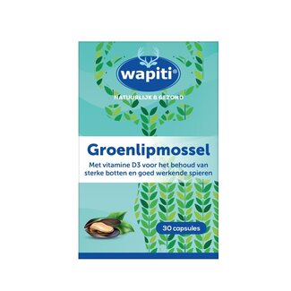 Wapiti Wapiti Groenlipmossel extract 30 Capsules