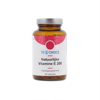 TS Choice TS Choice Vitamine E 200IE D alpha tocopherol  60 Capsules