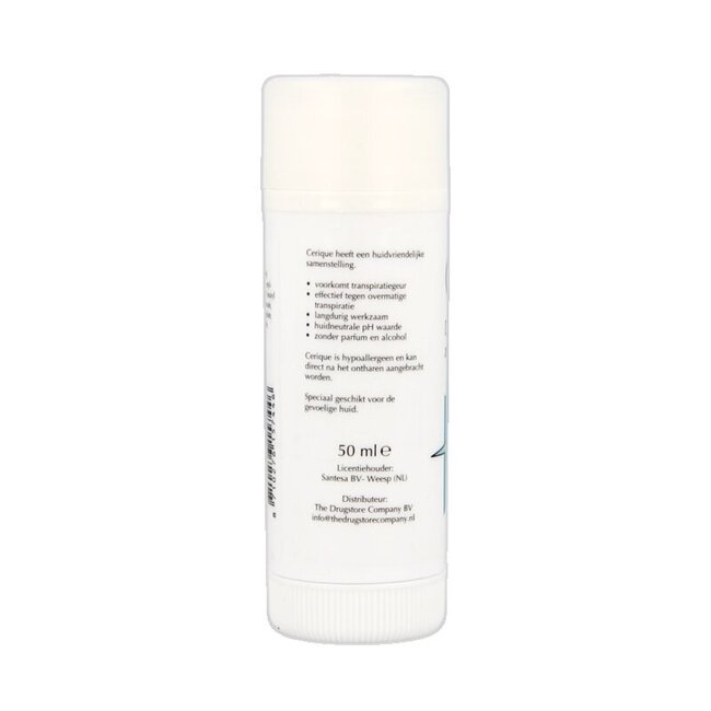Cerique Deodorant creme ongeparfumeerd stick 50 Milliliter
