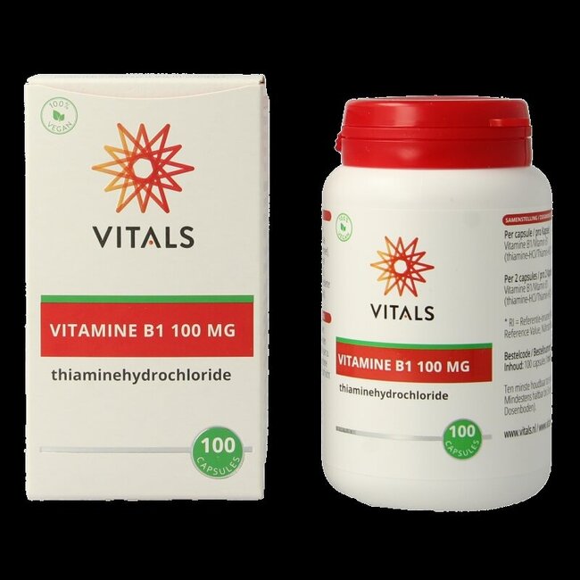 Vitals Vitamine B1 thiamine 100 mg 100 gélules