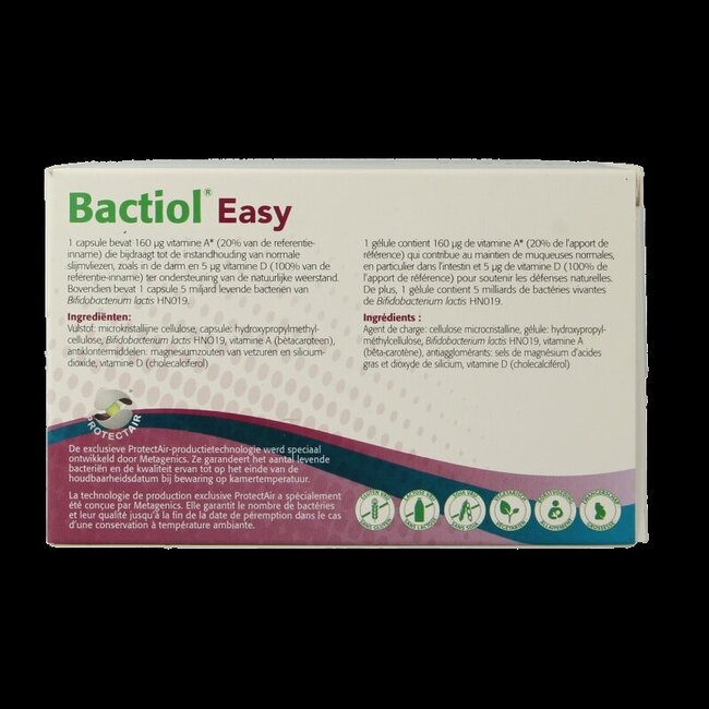 Metagenics Bactiol easy 120 Capsules