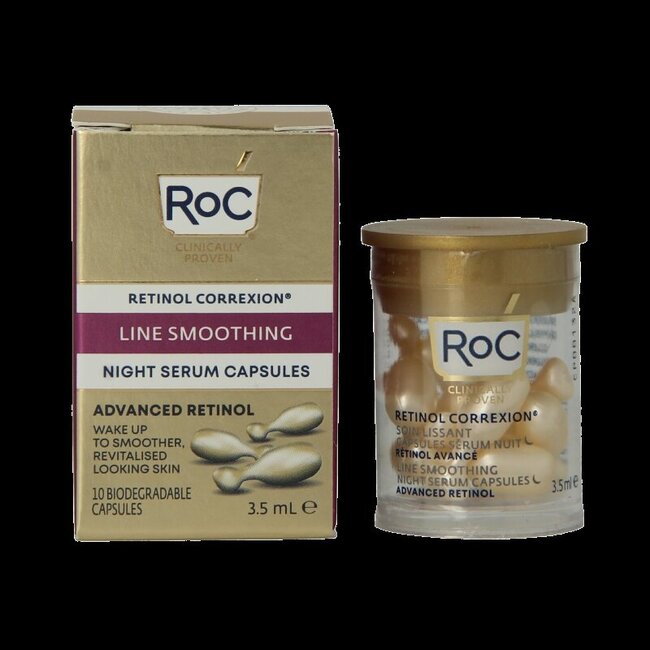ROC Retinol correxion line smoothing night serum 10 Capsules