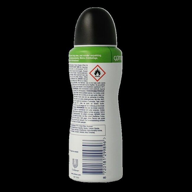 Déodorant spray Dove Invisible Dry 100 ml
