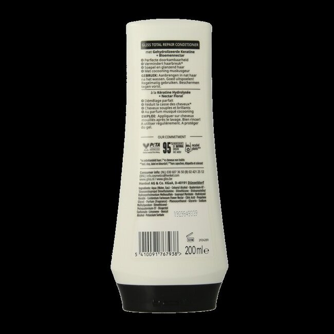 Gliss Kur Conditioner total repair 200 Milliliter