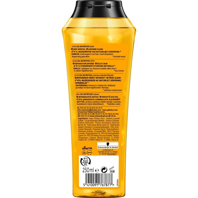 Gliss Kur Shampooing Oil Nutritive 250 ml