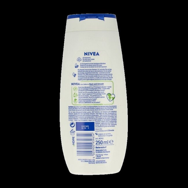 Nivea Gel douche soin abricot & huile de noyau d'abricot 250 ml