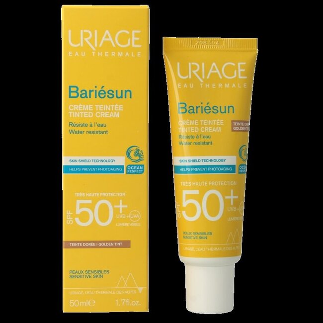 Uriage Sun getinte creme medium SPF50+ 50 Milliliter