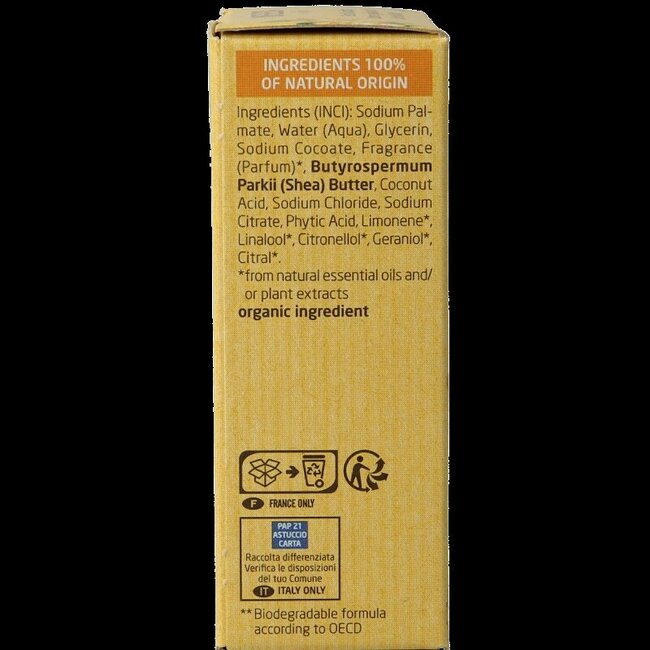 Weleda Shower bar ginger + petitgrain 75 Gram