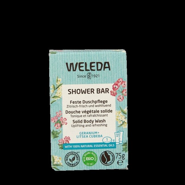 Weleda Pain de douche géranium + litsea cubeba 75 g