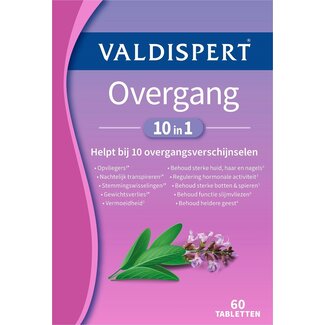 Valdispert Valdispert Overgang 10 in 1  60 Tabletten