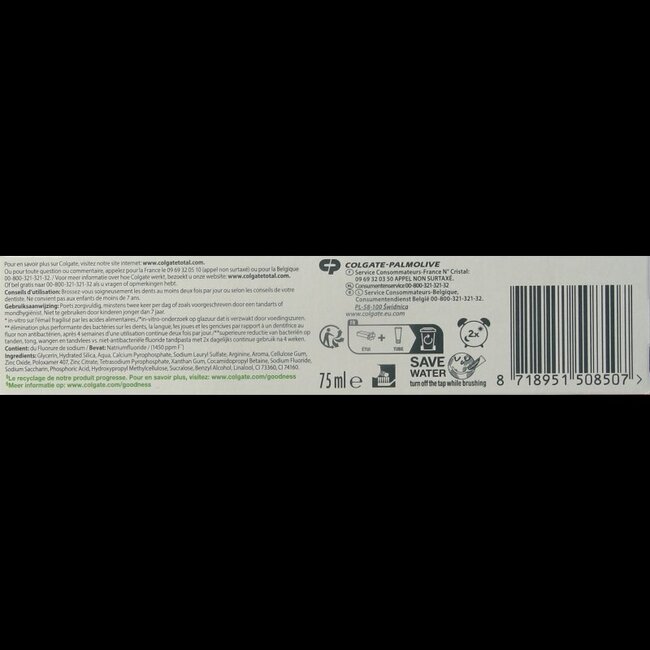 Colgate Tandpasta total visible action 75 Milliliter