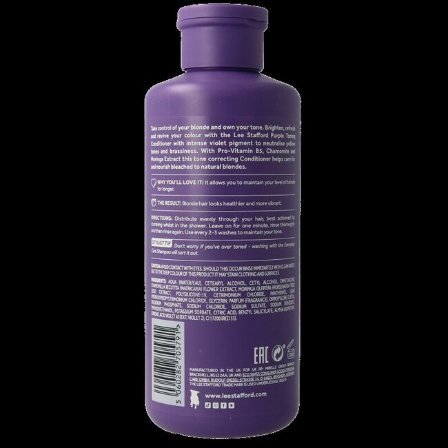 Lee Stafford Beach blondes purple toning conditioner 250 Milliliter
