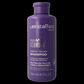 Lee Stafford Lee Stafford Bleach blondes purple toning shampoo 250 Milliliter