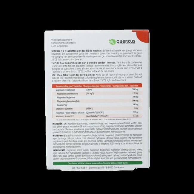 Quercus Magnerelax 60 Capsules