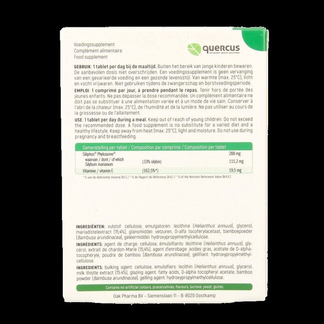 Quercus Liv-protect 60 Tabletten