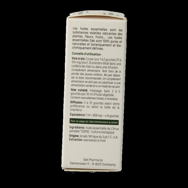 Oak Pompelmoes bio 10 Milliliter