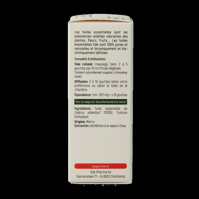 Oak Ceder bio 10 Milliliter